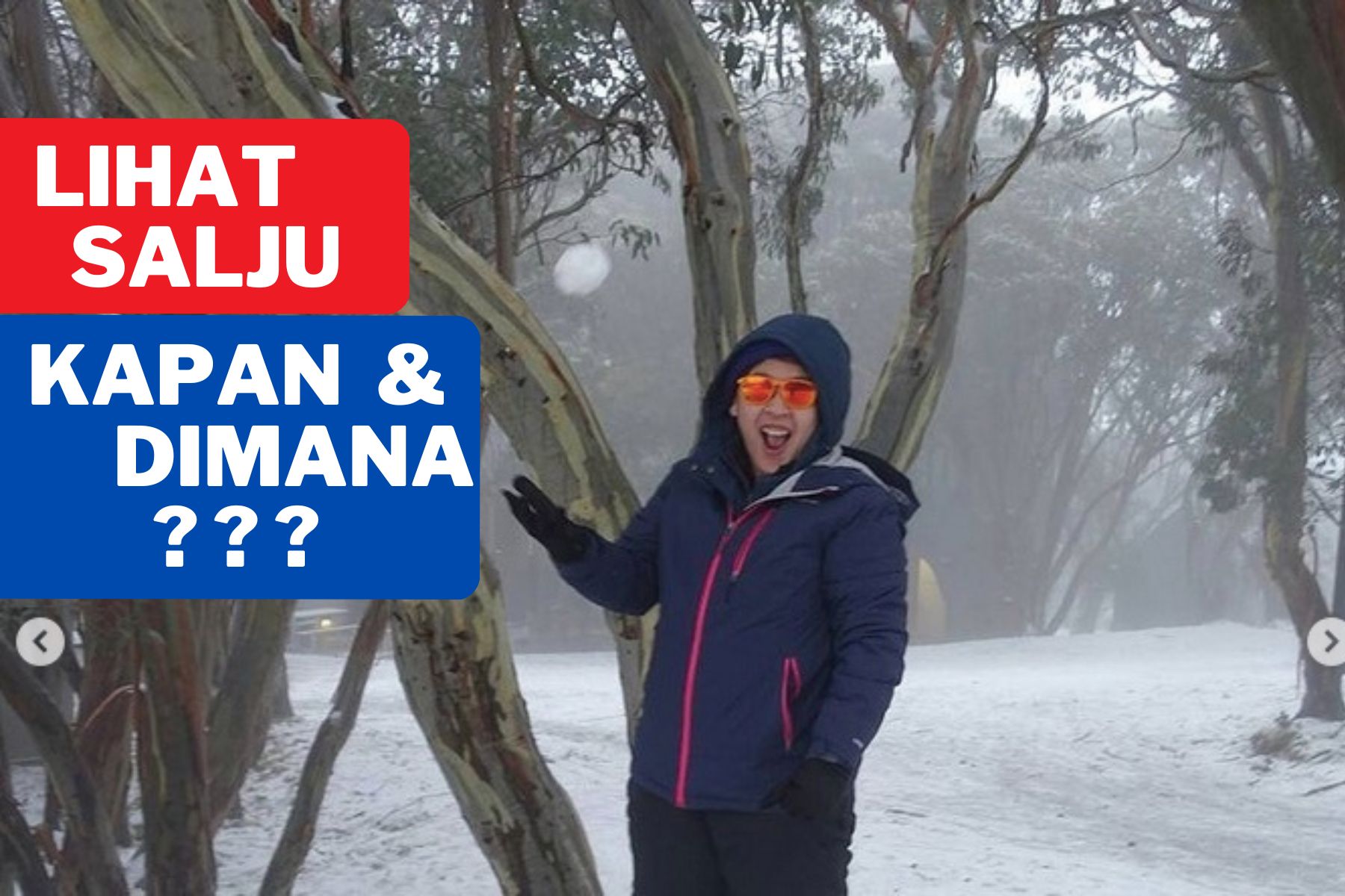 Kapan dan dimana bisa lihat salju ?